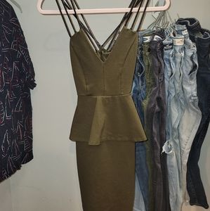 Charlotte Russe Olive Green Dress